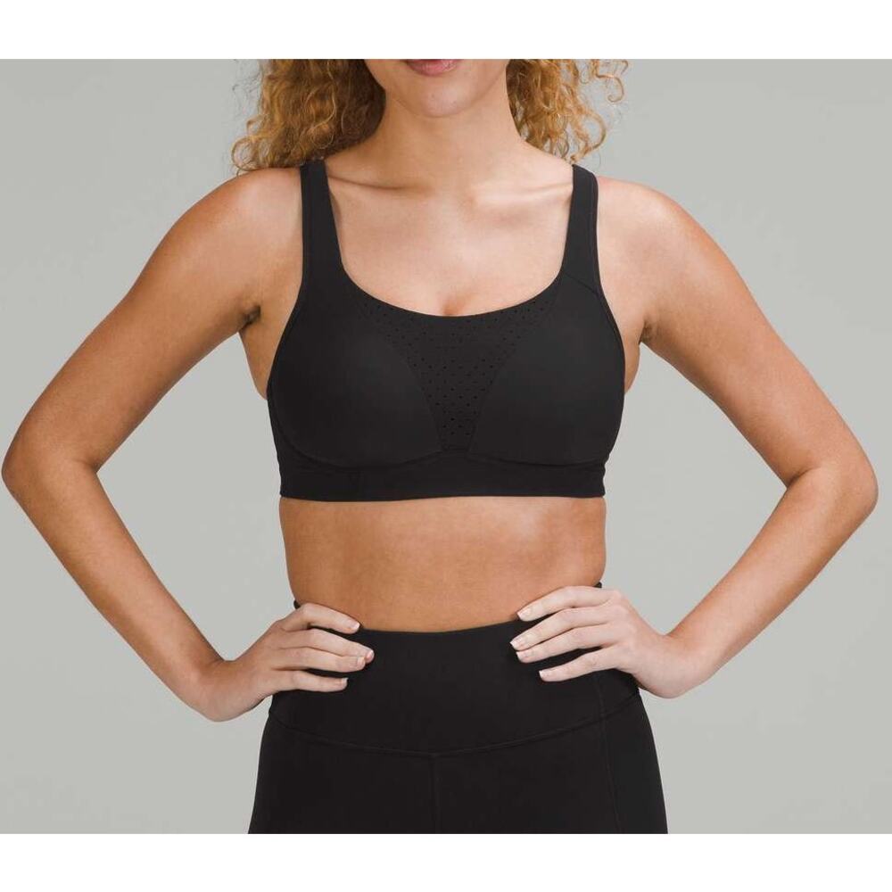 Lululemon Run Times Bra High Support, B-G Cups Black 32C